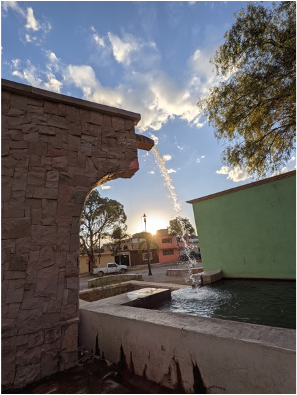 Water fountain in Nombre de Dios, Durango